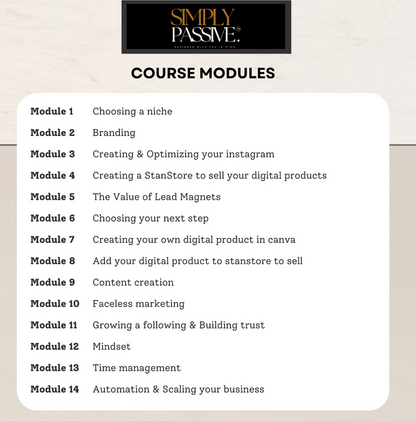 Simply Passive: Digital Marketing Course