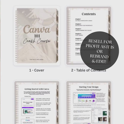 Canva Crash Course 101 Guide with MRR